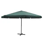 Umbrela Samos 500cm, aluminiu, Verde  GartenMobel Dekor