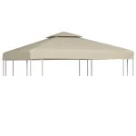 Copertină de rezervă acoperiș pavilion, bej, 3x3 m, 310 g/m² GartenMobel Dekor