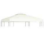 Copertină rezervă acoperiș pavilion, alb crem, 3x3 m, 310 g/m² GartenMobel Dekor
