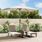 Umbrelă de soare dreptunghiulară 200 x 300, Alb nisip GartenMobel Dekor