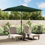 Umbrelă de soare dreptunghiulară 200 x 300 cm, Verde GartenMobel Dekor