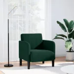 Canapea Scaun cu cotiere Verde Inchis 54 cm Catifea GartenMobel Dekor