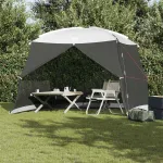 Cort cu plasă de țânțari cu acoperiș Gri 320 x 320 x 218 cm GartenMobel Dekor