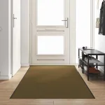 Covoraș de intrare Maro și negru 120 x 350 cm Poliamidă și PVC GartenMobel Dekor
