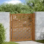 Poartă de grădină 100x100 cm, oțel rezistent la intemperii, model cruce GartenMobel Dekor