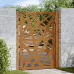 Poartă de grădină 100x125 cm, oțel rezistent la intemperii, design luminos GartenMobel Dekor