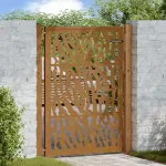 Poartă de grădină 100x150 cm, oțel rezistent la intemperii, model cu urme GartenMobel Dekor