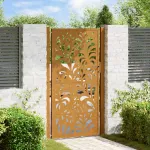 Poartă de grădină 100x200 cm, oțel rezistent la intemperii, model ondulat GartenMobel Dekor