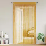 Perdele șir 2 buc Aur 140x250 cm GartenMobel Dekor