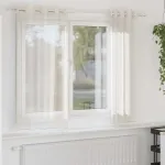 Perdele Voile cu Oelii 2 buc Crem 140x175 cm GartenMobel Dekor