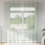 Perdele Voile cu Oelii 2 buc Gri deschis 140x225 cm GartenMobel Dekor