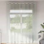 Perdele Voile cu Oelii 2 buc Gri deschis 140x260 cm GartenMobel Dekor