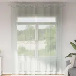 Perdele Voile cu Oelii 2 buc Gri deschis 140x300 cm GartenMobel Dekor