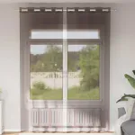Perdele Voile cu Oelii 2 buc Maro 140x300 cm GartenMobel Dekor
