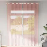 Perdele Voile cu Oelii 2 buc Roz 140x260 cm GartenMobel Dekor