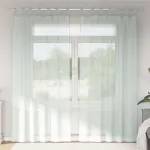 Perdele voal cu bucle 2 buc Gri deschis 140x225 cm GartenMobel Dekor