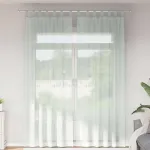Perdele voal cu bucle 2 buc Gri deschis 140x260 cm GartenMobel Dekor