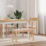 Bancă 90 cm din lemn masiv cauciuc GartenMobel Dekor