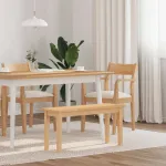 Bancă 90 cm din lemn masiv cauciuc GartenMobel Dekor