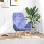 Scaun de relaxare, jeans albastru, material textil GartenMobel Dekor