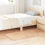 Covor shaggy cu pom înalt, NAVARRA, bej, 60x100 cm, poliester GartenMobel Dekor