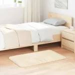 Covor shaggy cu pom înalt, NAVARRA, crem, 60x100 cm, poliester GartenMobel Dekor
