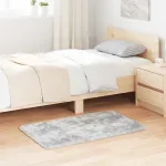 Covor shaggy cu pom înalt, NAVARRA, gri argintiu, 60x100 cm GartenMobel Dekor