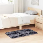Covor shaggy cu pom înalt, NAVARRA, gri închis, 60x100 cm GartenMobel Dekor