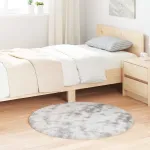 Covor shaggy cu pom înalt, NAVARRA, gri argintiu, 100x100 cm GartenMobel Dekor