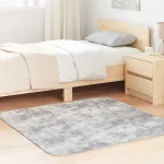 Covor shaggy cu pom înalt, NAVARRA, gri argintiu, 120x120 cm GartenMobel Dekor