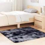Covor shaggy cu pom înalt, NAVARRA, gri închis, 120x120 cm GartenMobel Dekor