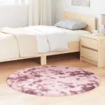 Covor shaggy cu pom înalt, NAVARRA, roz praf, 120x120 cm GartenMobel Dekor