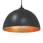 Lămpi de suspendare 2 buc E27 Negru Ø 30 cm Metal GartenMobel Dekor