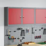 Dulap pentru unelte cu raft Roșu și gri 50 x 20 x 55 cm GartenMobel Dekor