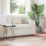 Covoare de zonă HUARTE Bej 80 x 150 cm Poliester GartenMobel Dekor