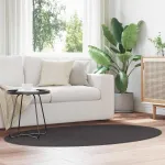 Covoare de zonă Oval HUARTE Antracit 120 x 170 cm GartenMobel Dekor