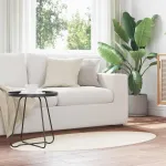 Covoare de zonă Oval HUARTE Crem 80 x 150 cm 100% Polyester GartenMobel Dekor