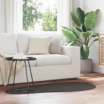 Covoare de zonă HUARTE Antracit 80 x 150 cm Poliester GartenMobel Dekor