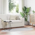 Covoare de zonă HUARTE Gri 100 x 200 cm Poliester GartenMobel Dekor