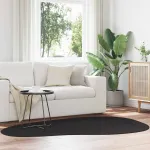 Covoare de zonă HUARTE Negru 140 x 200 cm Poliester GartenMobel Dekor