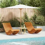Fotoliu de relaxare 2-persoană 2 pcs Maro 154 x 60 x 74 cm GartenMobel Dekor