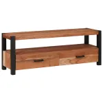 Cabinet TV cu sertar Maro 110 x 30 x 40 cm lemn masiv de acacia GartenMobel Dekor