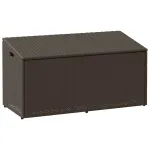 Cutie de depozitare de grădină maro 110x50x58 cm polirattan GartenMobel Dekor