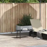 Masuta de cafea de gradina dreptunghiulara neagra polirattan GartenMobel Dekor