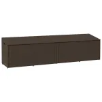 Cutie de depozitare de grădină maro 220x50x58 cm Poly Ratan GartenMobel Dekor