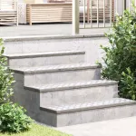 Trepte Dreptunghiular 4 pcs Argintiu 100 x 20 cm Aluminiu GartenMobel Dekor