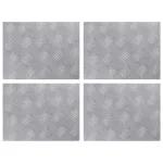 Trepte Dreptunghiular 4 pcs Argintiu 40 x 30 cm Aluminiu GartenMobel Dekor