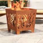 Trepte Pătrat 2 pcs Argintiu 40 x 40 cm Aluminiu GartenMobel Dekor