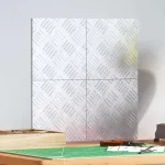 Trepte Pătrat 4 pcs Argintiu 20 x 20 cm Aluminiu GartenMobel Dekor