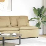 Modul central canapea modular cu perne gri-verzui 100 cm GartenMobel Dekor